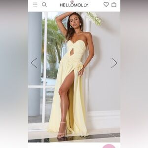 Hello Molly Secret Rose Strapless Maxi Dress